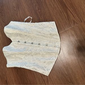 White corset top